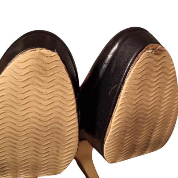 Michael Michael Kors Black Leather Stiletto Style Pumps 8M Witchy - Picture 2 of 7